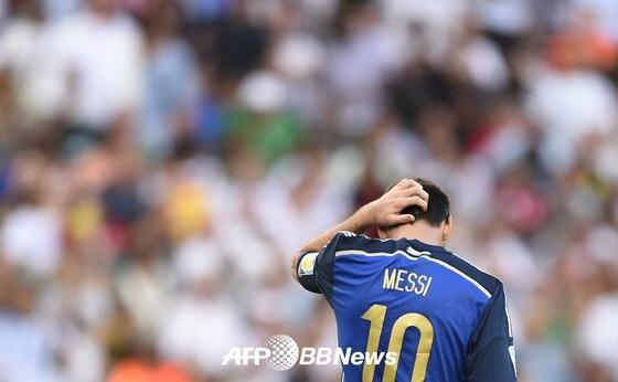 본문 이미지 - 아르헨티나 축구대표팀의 리오넬 메시. © AFPBBNews=News1 