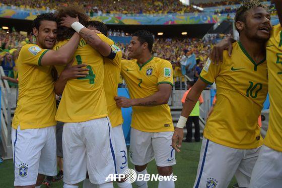 본문 이미지 - 브라질 축구 대표팀. © AFP BBNews=News1 