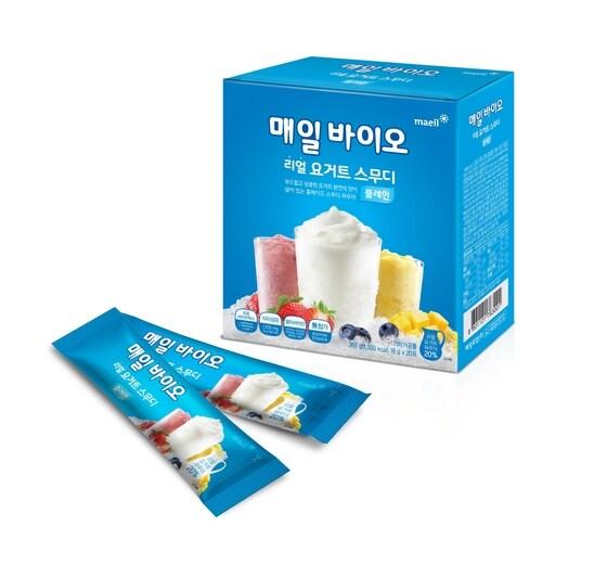 본문 이미지 - 매일유업이 새롭게 선보인 홈메이드 요거트 파우더 '매일 바이오 리얼 요거트 스무디' 제품 이미지 ⓒ News1