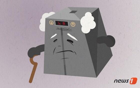 본문 이미지 - 노후 승강기ⓒ News1 DB