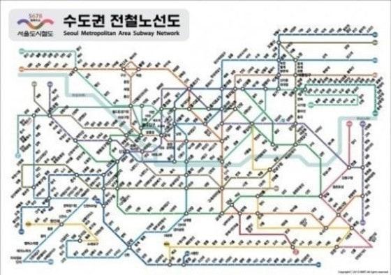 본문 이미지 - 수도권 전철 노선도 ⓒ News1