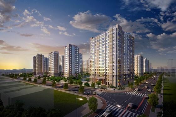 본문 이미지 - '마곡13단지 힐스테이트 마스터' 투시도 ⓒNews1