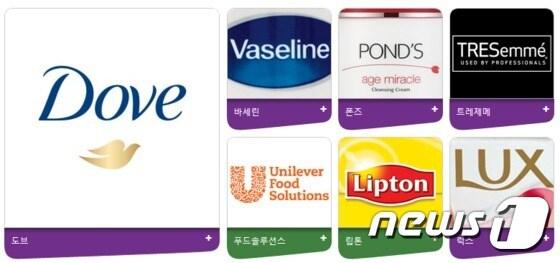 본문 이미지 - 유니레버 대표 브랜드. (사진출처=유니레버코리아) ⓒ News1