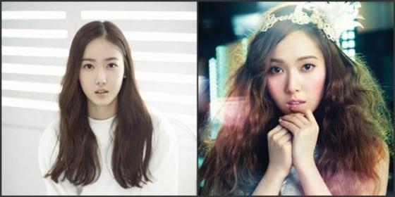 본문 이미지 - 걸그룹 '여자친구'의 멤버 신비(왼쪽)와 소녀시대 전 멤버 제시카.