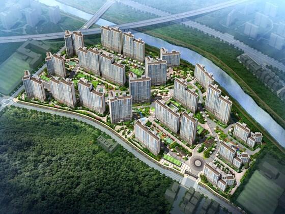 본문 이미지 - '동탄2신도시 호반베르디움 3차' 조감도 /자료제공=호반건설 ⓒ News1