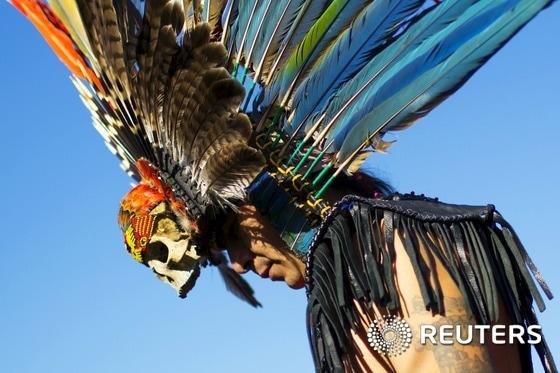 본문 이미지 - 미국 '원주민의 날'. ⓒ 로이터=뉴스1