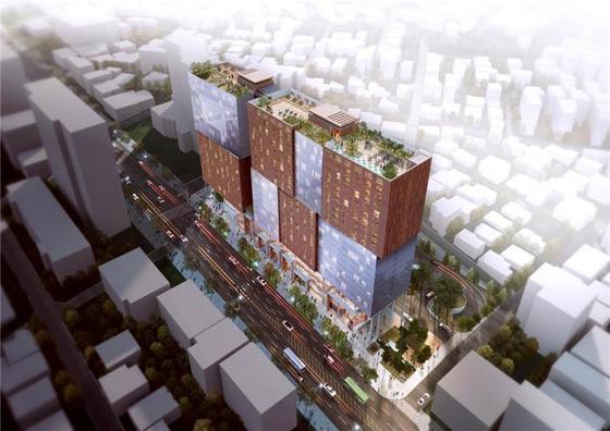 본문 이미지 - 강남구 역삼동 'THE R' 호텔 조감도 /자료제공=서울시 ⓒ News1