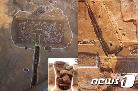 본문 이미지 - 백제빙고(왼쪽)와 조선빙고 전경. 사진-문화재청 ⓒ News1