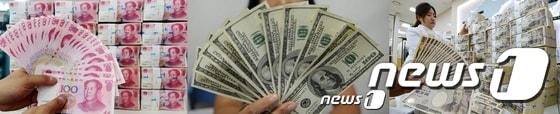 본문 이미지 - 위안화와 달러, 엔화.ⓒ News1