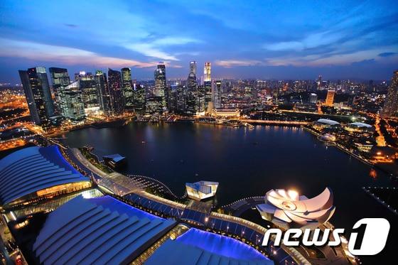 본문 이미지 - 온라인 투어가 싱가포르 새로운 자유여행 상품을 지난 18일 선보였다. 특별한 액티비티로 나만의 자유여행을 만들어 보자. 사진은 싱가포르 야경. 사진 제공/ 온라인 투어 ⓒ News1