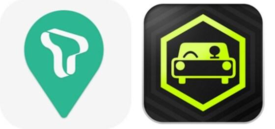 본문 이미지 - SK플래닛에서 서비스 중인 모바일 내비게이션 서비스 T맵(왼쪽)과 록앤올의 '국민내비 김기사' ⓒ News1