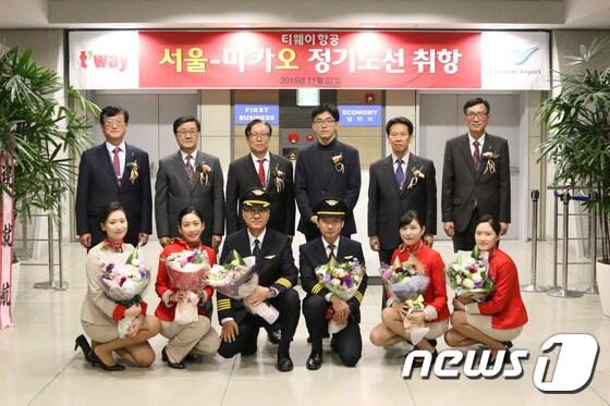 본문 이미지 - 티웨이항공은 11월 27일부터 주 5회 인천~마카오 노선을 운항한다. 사진 제공/ 티웨이항공 ⓒ News1