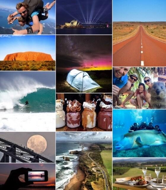 본문 이미지 - ‘호주에 가서 꼭 해봐야 하는 한가지’ 이벤트 화면.사진-호주정부관광청 ⓒ News1