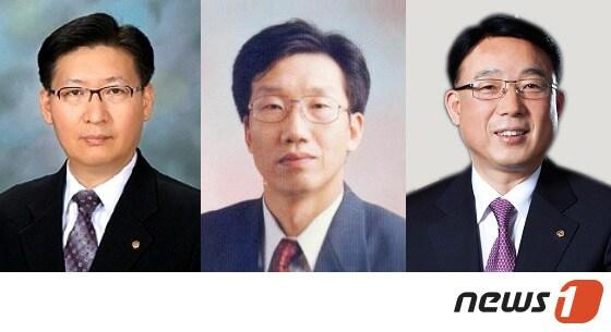 본문 이미지 - 한화그룹이 18일 한화H&R을 △리조트 △FC(Food & Culture) △호텔 등 3개 부문 독립경영체제로 전환하고 각자 대표 이사를 선임하는 인사를 단행했다. 사진 왼쪽부터 리조트부문 대표이사 문석 전무, FC부문 대표이사 김태호 전무, 호텔부문 대표이사 김영철 상무. ⓒ News1 이은주 디자이너