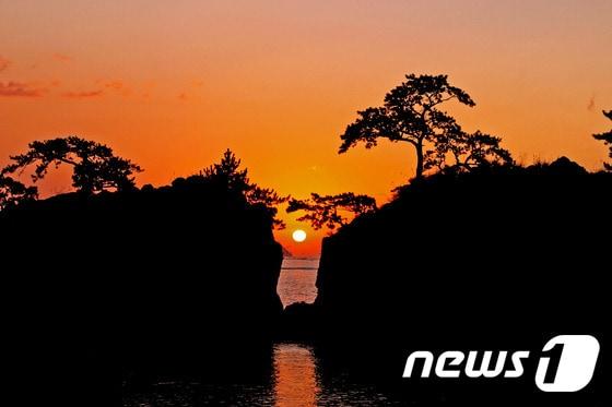 본문 이미지 - 해남 땅끝마을에서 바라본 일출의 모습. ⓒ News1