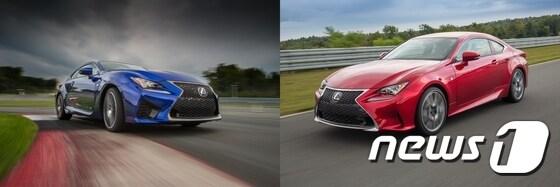 본문 이미지 - 렉서스 RC F와 RC350 F스포트(한국렉서스 제공) ⓒ News1