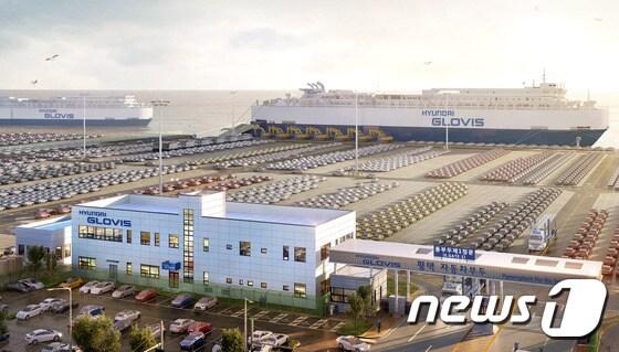 본문 이미지 - 현대글로비스 평택당진항 1번 부두 조감도.ⓒ News1