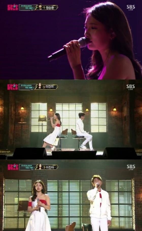 본문 이미지 - SBS &acute;K팝스타4&acute;에서 &acute;대낮에 한 이별&acute;을 열창한 정승환과 수지.