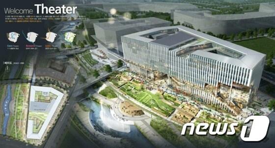 본문 이미지 - 행정중심복합도시건설청이 추진하고 있는 세종시 1-5생활권 상업업무용지 내 비즈니스호텔 건립 계획이 제동이 걸렸다. 사진은 비즈니스 호텔 투시도. ⓒ News1