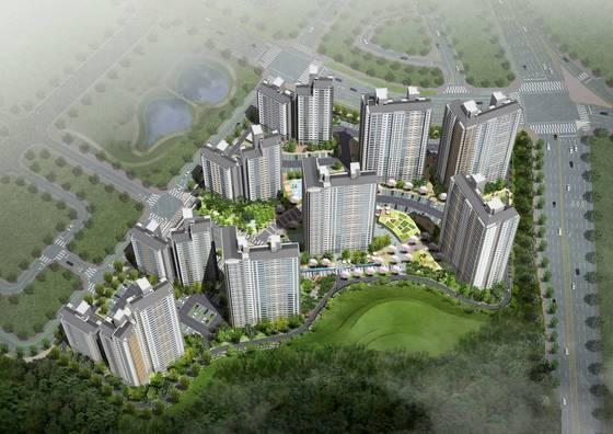 본문 이미지 - &acute;원주 봉화산 푸르지오&acute; 조감도/제공=대우건설ⓒ News1