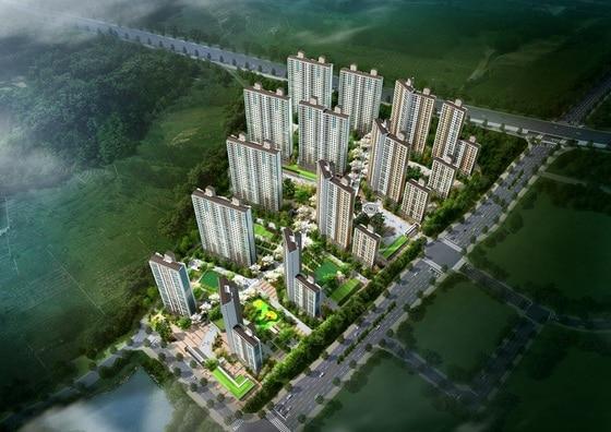 본문 이미지 - &acute;부천 옥길 호반베르디움&acute; 조감도/제공=호반건설ⓒ News1