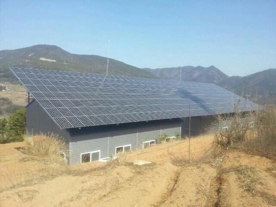 본문 이미지 - 태양광 발전소를 설치한 모습.(김수식씨 제공) ⓒ News1