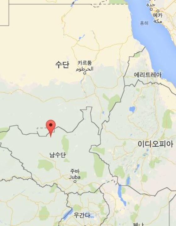 본문 이미지 - 남수단의 북부 마욤 지역 ⓒ출처-구글지도