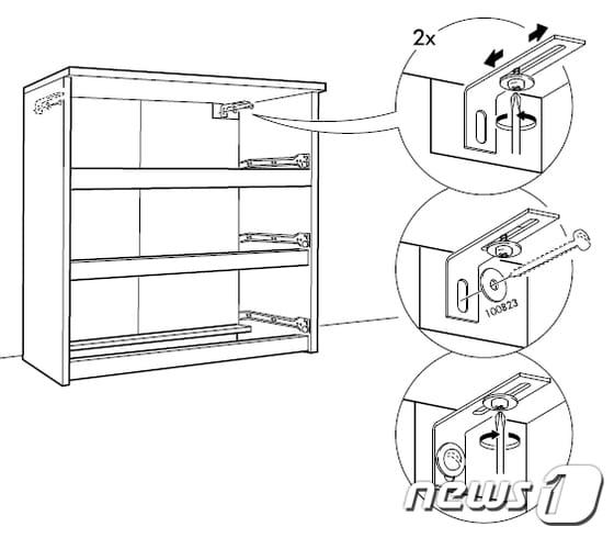 본문 이미지 - 이케아는 말름서랍장을 조립 후 설치할 때 벽에 고정하도록 권고하고 있다. / 자료제공 = 이케아 ⓒ News1