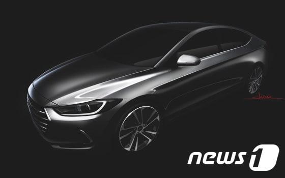 본문 이미지 - 현대차, 5년만의 신차 &#39;아반떼AD&#39; 렌더링 공개&#40;사진제공=현대자동차&#41;ⓒ News1