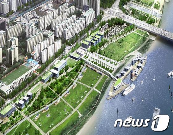 본문 이미지 - 여의도 수변문화지구(가칭 여의마루) 조감도. 이하 자료 제공-문화체육관광부 ⓒ News1