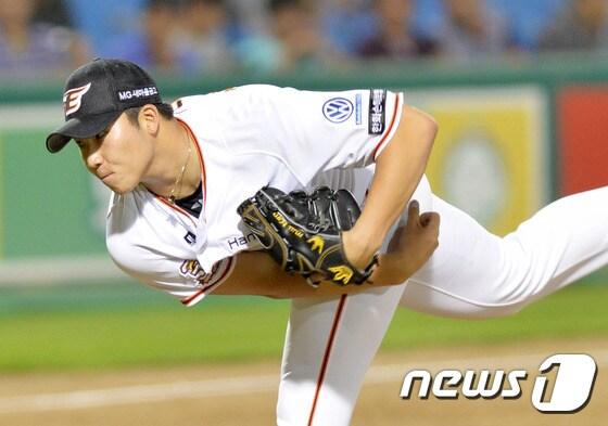 본문 이미지 - 한화 이글스 투수 김민우(20). ⓒ News1 신성룡 기자