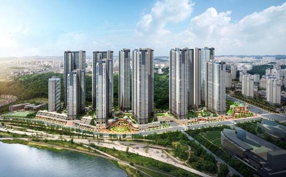 본문 이미지 - 광교 중흥S-클래스 복합단지 조감도 ⓒ News1