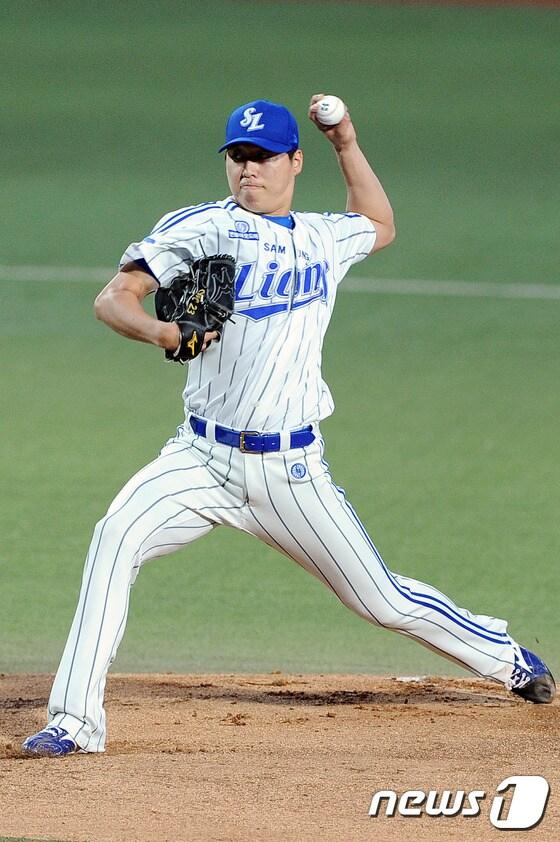본문 이미지 - 삼성 라이온즈 차우찬. 2015.9.22/뉴스1 ⓒ News1 이종현 기자