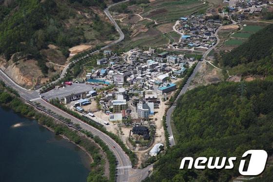 본문 이미지 - 합천 영상테마파크 항공 전경&#40;합천군 제공&#41; ⓒ News1 이철우 기자