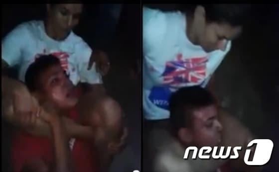 본문 이미지 - 격투기 선수 모니크 바스토스가 강도를 제압하는 현장 (출처:www.gotropa.com) ⓒ 뉴스1