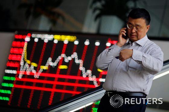 본문 이미지 - 상하이 증권거래소. ⓒ 로이터=News1