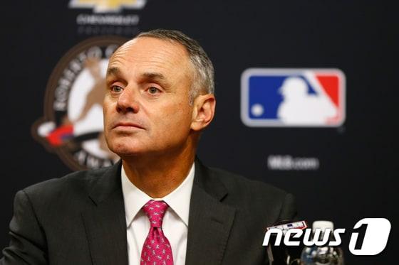 본문 이미지 - 롭 만프레드 메이저리그 커미셔너. ⓒ AFP=News1