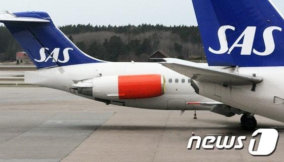 본문 이미지 - 스웨덴 스칸디나비아항공 여객기. ⓒ AFP=뉴스1