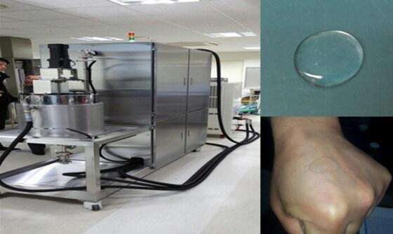 본문 이미지 - 초음파 시스템 장치를 이용해 추출해 낸 네이티브 콜라겐. (한국식품연구원 제공) ⓒ News1