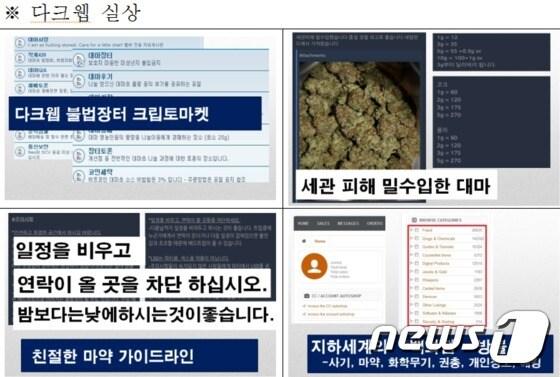 본문 이미지 - 우회서버를 통해 접속하는 다크 웹사이트 '토르'를 통해 국내서도 마약의 실거래가 가능하다.  ⓒ News1