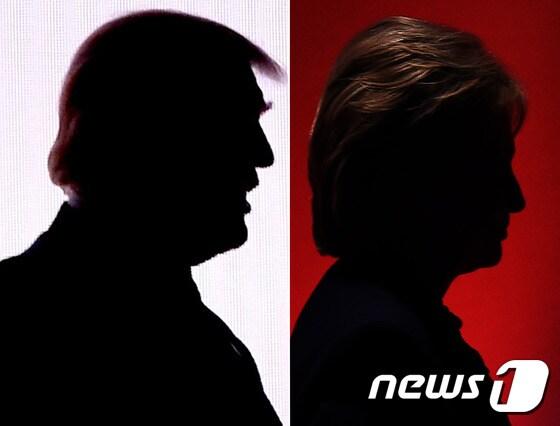 본문 이미지 - 미국 공화·민주 양당 대통령 후보인 도널드 트럼프와 힐러리 클린턴. ⓒ AFP=뉴스1