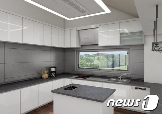 본문 이미지 - 주방전용창 시공이미지 (사진제공=한화L&C)ⓒ News1