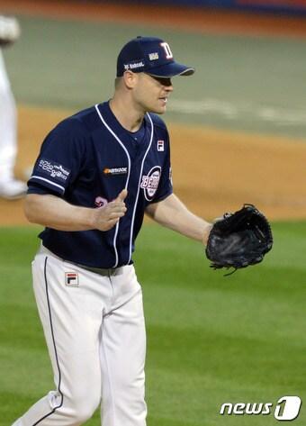 본문 이미지 - 두산 베어스의 마이클 보우덴./뉴스1 DB ⓒ News1 이동원 기자