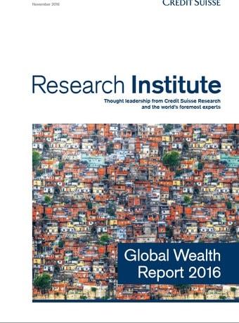 본문 이미지 - 크레디트 스위스가 펴낸 연례 부(富) 보고서(Global Wealth Report 2016)  표지