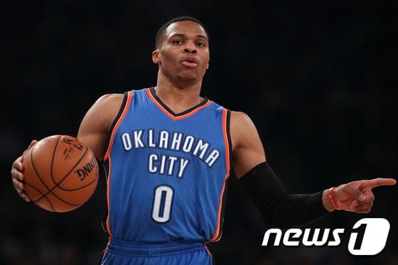 본문 이미지 - 오클라호마시티 썬더 러셀 웨스트브룩.ⓒ AFP=News1