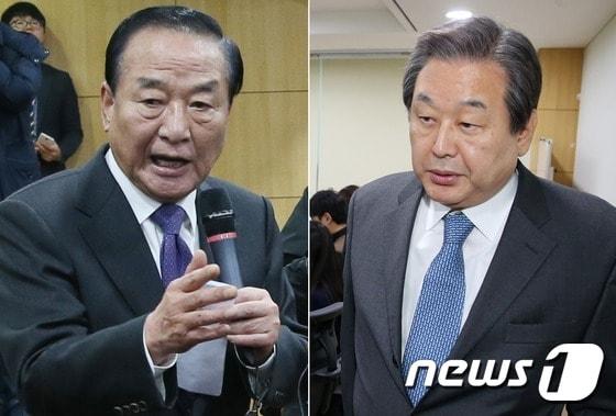 본문 이미지 - 서청원 무소속 의원(왼쪽)과 김무성 자유한국당 의원ⓒ News1 손형주 기자,송원영 기자
