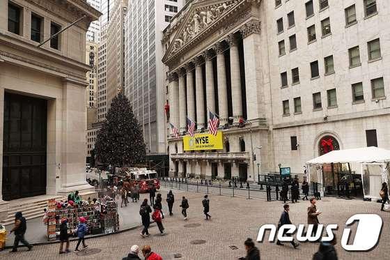 본문 이미지 - 뉴욕 증권거래소. ⓒ AFP=뉴스1
