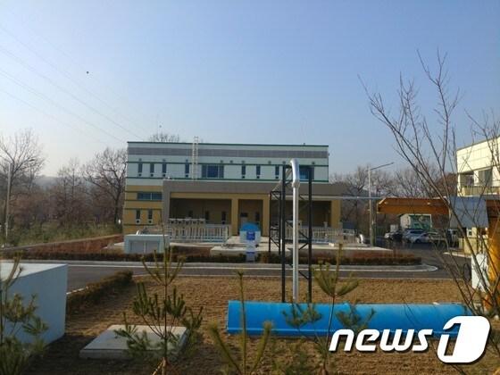 본문 이미지 - 최근 사업이 완료된 완주군 구이 공공하수처리장.(완주군제공)2016.12.23/뉴스1ⓒ News1