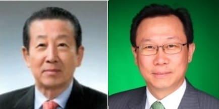 본문 이미지 - 안국약품 어준선 회장과 어진 부회장. ⓒ News1