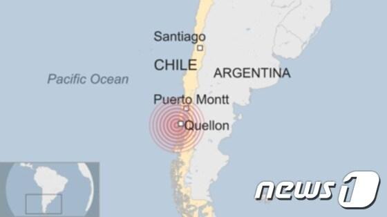 본문 이미지 - 칠레에서 규모 7.7의 강진이 발생했다. (사진출처 = BBC)ⓒ News1